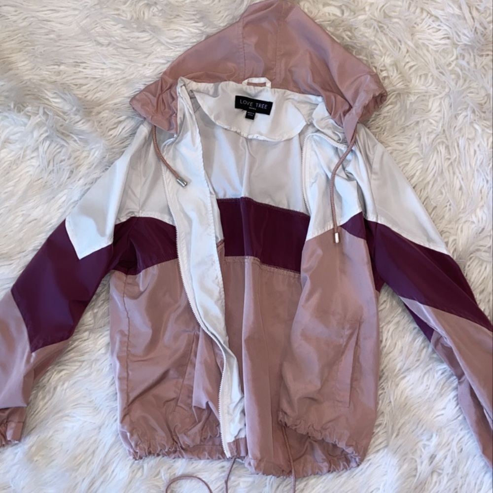 mauve pink windbreaker